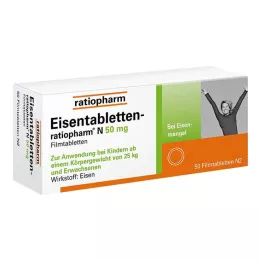 EISENTABLETTEN-ratiopharm N 50 mg film-coated tablets, 50 pcs