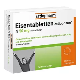 EISENTABLETTEN-ratiopharm N 50 mg film-coated tablets, 100 pcs