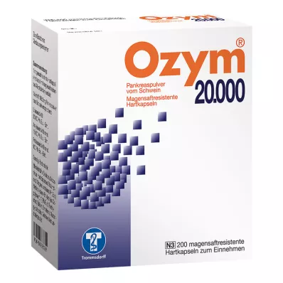OZYM 20,000 hard capsules enteric-coated, 200 pcs OZYM 20,000 hard capsules enteric-coated, 200 pcs