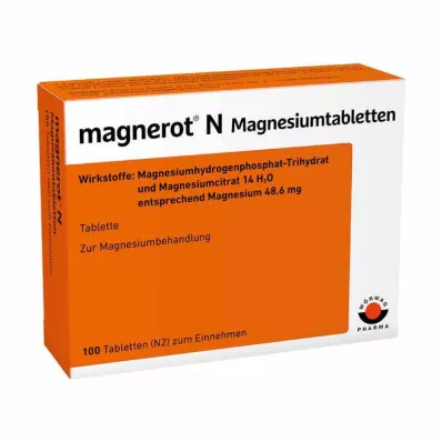 MAGNEROT N Magnesium tablets, 100 pcs