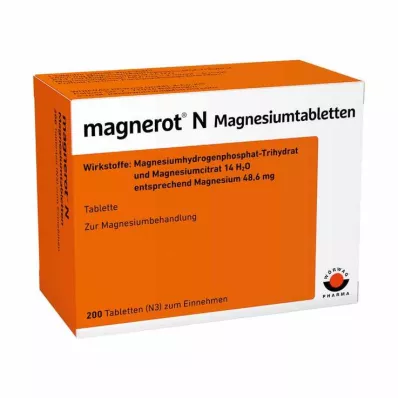 MAGNEROT N Magnesium tablets, 200 pcs