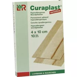 CURAPLAST Wound dressing sensitive 4x10 cm 1 m, 10 pcs