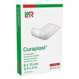 CURAPLAST Wound dressing sensitive 6x10 cm 1 m, 10 pcs