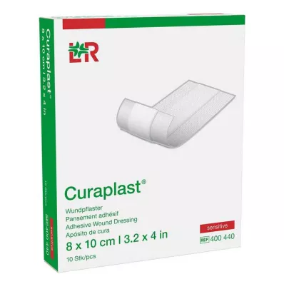 CURAPLAST Wound dressing sensitive 8x10 cm 1 m, 10 pcs