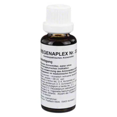 REGENAPLEX No.33/zb drops, 30 ml REGENAPLEX No.33/zb drops, 30 ml
