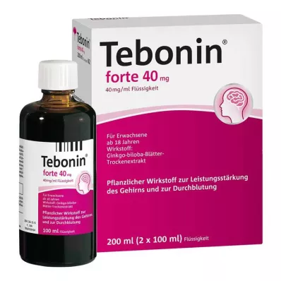 Tebonin forte 40 mg solution, 2X100 ml Tebonin forte 40 mg solution, 2X100 ml