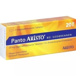 PANTO Aristo for heartburn 20 mg enteric-coated tablets, 7 pcs