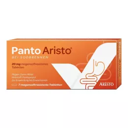 Panto Aristo for heartburn 20 mg pantoprazole gastro-resistant tablets, 7 pcs