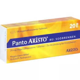 PANTO Aristo for heartburn 20 mg enteric-coated tablets, 14 pcs