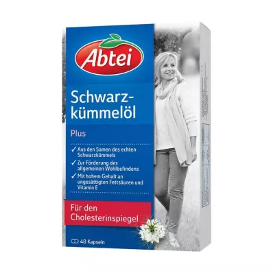 Abbey Black Cumin Oil Plus Capsules, 48 pcs