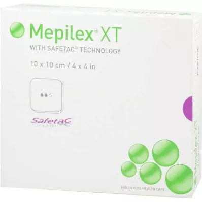MEPILEX XT 10x10 cm foam dressing, 5 pcs