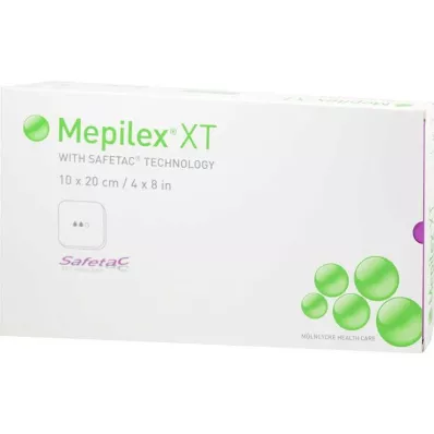 MEPILEX XT 10x20 cm foam dressing, 5 pcs
