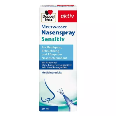 DOPPELHERZ Seawater nasal spray with panthenol, 20 ml DOPPELHERZ Seawater nasal spray with panthenol, 20 ml