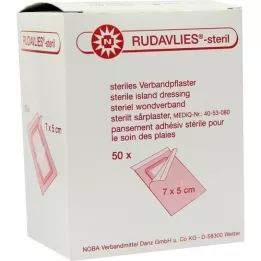 RUDAVLIES-sterile bandage plaster 5x7 cm, 50 pcs