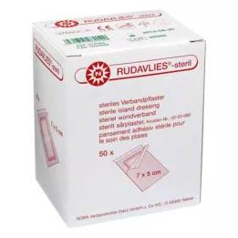 RUDAVLIES-sterile bandage plaster 5x7 cm, 50 pcs