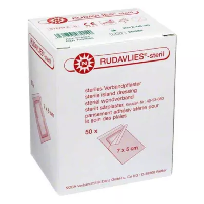 Rudavlies 7cmx5cm dressing pad, 50 pieces Rudavlies 7cmx5cm dressing pad, 50 pieces
