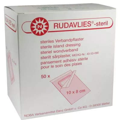 Rudavlies 10cmx8cm bandages, 50 pcs