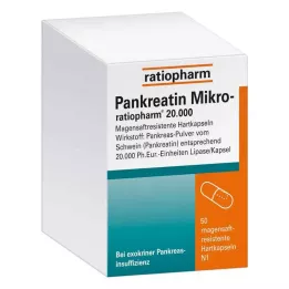 PANKREATIN Micro-ratio.20.000 enteric-coated hard capsules, 50 pcs