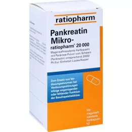 PANKREATIN Micro-ratio.20.000 enteric-coated hard capsules, 100 pcs