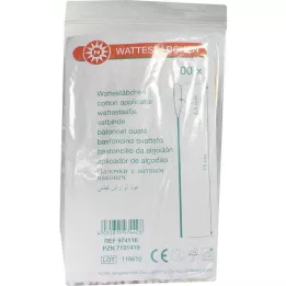 Cotton swabs wood 15 cm 4 - 5 mm with cotton head, 100 pieces