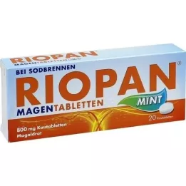 RIOPAN Stomach Tablets Mint 800 mg Chewable Tablets, 20 pcs