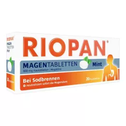 RIOPAN Stomach Tablets Mint 800 mg Chewable Tablets, 20 pcs