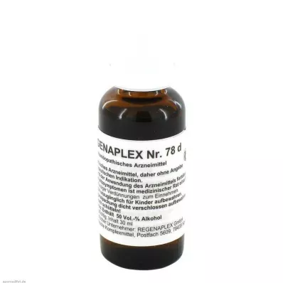 REGENAPLEX No.78 d drops, 30 ml