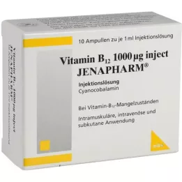 VITAMIN B12 1,000 μg Inject Jenapharm Ampoules, 10X1 ml