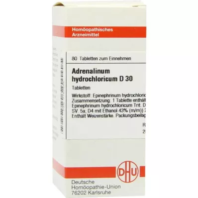 ADRENALINUM HYDROCHLORICUM D 30 tablets, 80 pc ADRENALINUM HYDROCHLORICUM D 30 tablets, 80 pc