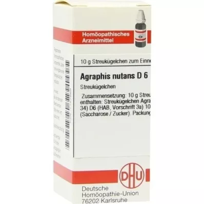 AGRAPHIS NUTANS D 6 globules, 10 g