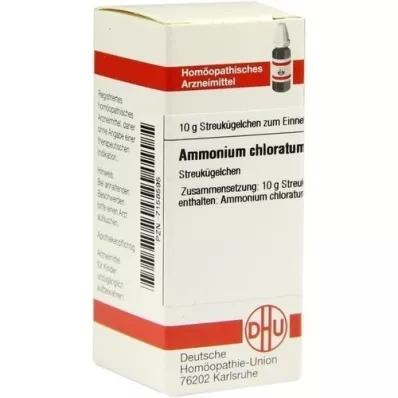 AMMONIUM CHLORATUM D 6 globules, 10 g