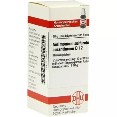 ANTIMONIUM SULFURATUM aurantiacum D 12 globules, 10 g