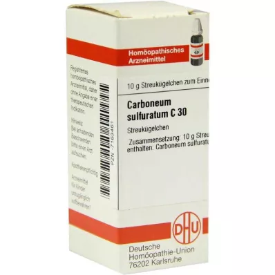 CARBONEUM SULFURATUM C 30 globules, 10 g
