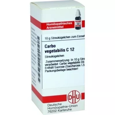 CARBO VEGETABILIS C 12 globules, 10 g