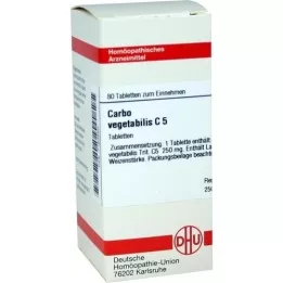 CARBO VEGETABILIS C 5 tablets, 80 pc