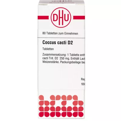 COCCUS cacti D 2 tablets, 80 pc