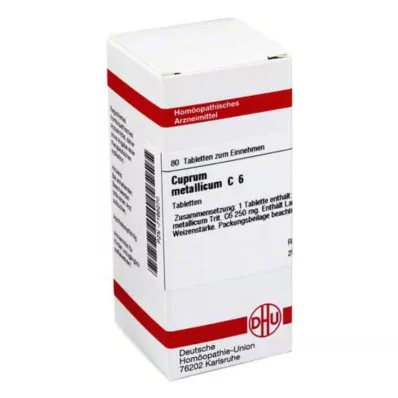 CUPRUM METALLICUM C 6 tablets, 80 pc