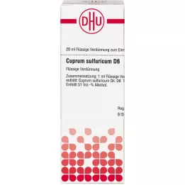 CUPRUM SULFURICUM D 6 Dilution, 20 ml