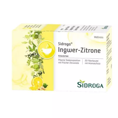 SIDROGA Wellness Ginger Lemon Tea Filter Bag, 20X2.0 g SIDROGA Wellness Ginger Lemon Tea Filter Bag, 20X2.0 g