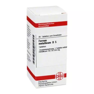 FERRUM METALLICUM D 5 tablets, 80 pc
