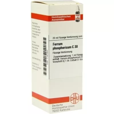 FERRUM PHOSPHORICUM C 30 dilution, 20 ml