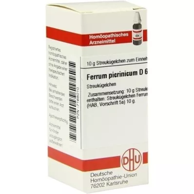 FERRUM PICRINICUM D 6 globules, 10 g