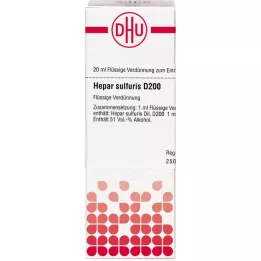 HEPAR SULFURIS D 200 dilution, 20 ml