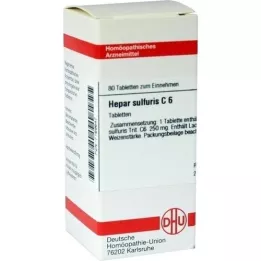 HEPAR SULFURIS C 6 tablets, 80 pc