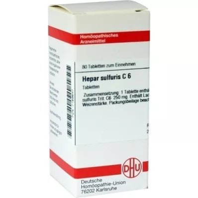 HEPAR SULFURIS C 6 tablets, 80 pc