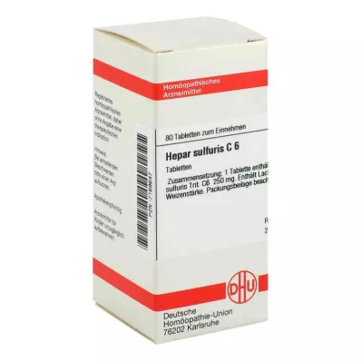 HEPAR SULFURIS C 6 tablets, 80 pc HEPAR SULFURIS C 6 tablets, 80 pc