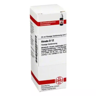 HIRUDO D 12 Dilution, 20 ml