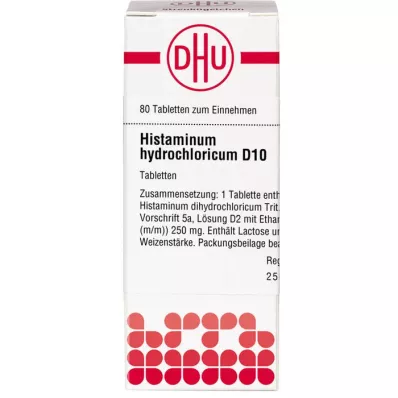 HISTAMINUM hydrochloricum D 10 tablets, 80 pcs