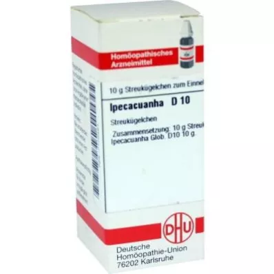 IPECACUANHA D 10 globules, 10 g IPECACUANHA D 10 globules, 10 g
