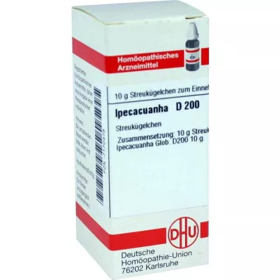 IPECACUANHA D 200 globules, 10 g IPECACUANHA D 200 globules, 10 g